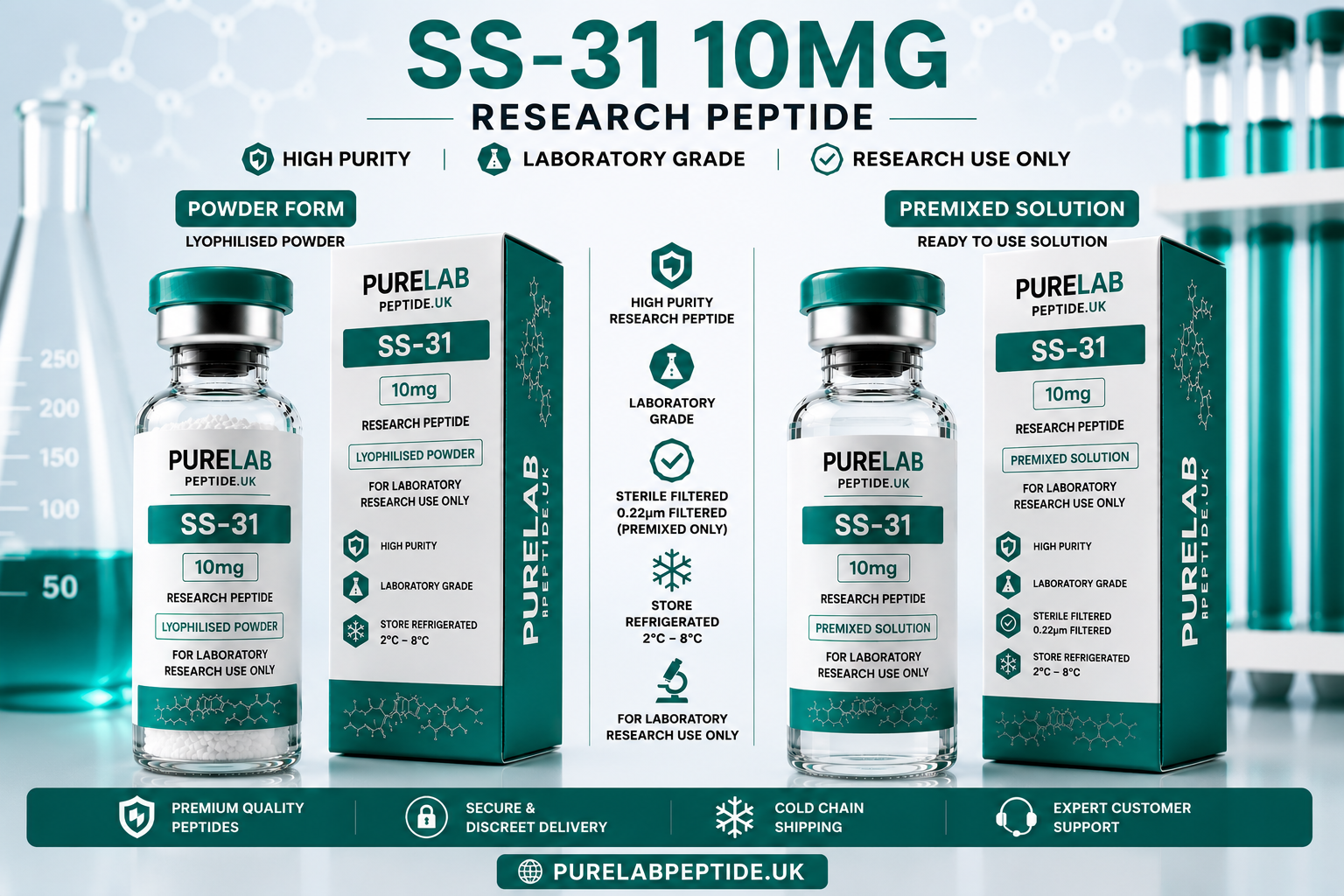 SS-31 10mg Research Peptide , buy SS-31 UK, SS-31 10mg UK, SS-31 research peptide, buy SS-31 peptide, SS-31 laboratory peptide, research peptides UK, laboratory research peptides UK, peptide supplier UK, peptide research compound, laboratory-grade peptide, high purity peptide, lyophilised peptide UK, freeze dried peptide, peptide research material, scientific peptide supplier, biotechnology research peptides, molecular biology peptide, receptor biology peptide, cellular biology peptide, peptide signalling research, peptide stability research, analytical laboratory peptide, peptide validation studies, research material supplier UK, peptide procurement UK, peptide sourcing UK, secure peptide ordering, peptide shipping UK, trusted peptide supplier, peptide distribution UK, peptide inventory UK, laboratory research products UK, peptide scientific studies, peptide analytical testing, research compound supplier UK, peptide laboratory catalogue, premium research peptides, peptide company UK, peptide supplier online, peptide logistics UK, laboratory storage guide, peptide handling procedures, peptide documentation UK, laboratory innovation UK, research laboratory systems, peptide warehouse UK, peptide purchasing platform, scientific laboratory supplier, analytical science supplier, professional laboratory supplier, research-grade peptides, peptide manufacturing UK, peptide laboratory technology, laboratory procurement UK, scientific product supplier, peptide commercial supplier, research inventory UK, laboratory quality management, peptide batch consistency, compound quality assurance, laboratory support products, peptide marketplace UK, laboratory reagent supplier, peptide preparation materials, research facility supplier, biotechnology supplier UK, scientific research materials, peptide laboratory services, peptide science products, advanced research peptides, peptide cold storage, research logistics UK, trusted scientific supplier, laboratory handling procedures, peptide research innovations, research chemical supplier UK, peptide laboratory standards, controlled laboratory compounds, peptide analytical compounds, peptide research technology, scientific laboratory resources, peptide laboratory quality, laboratory-grade research materials, premium laboratory solutions, peptide laboratory investigations, molecular pathway research, receptor interaction studies, peptide development materials, research laboratory inventory, laboratory compound supplier, peptide research company UK, peptide validation materials, scientific laboratory procurement, research preparation compounds, professional research chemicals, laboratory research chemicals, laboratory formulation supplier, peptide research marketplace, laboratory-grade scientific products, peptide supply chain UK, premium peptide products, peptide laboratory expertise, peptide product availability, laboratory operations supplier, analytical laboratory technology, peptide product supplier, UK laboratory marketplace, scientific procurement UK, research laboratory equipment, peptide distribution Europe, peptide supplier England, peptide supplier Scotland, peptide supplier Wales, peptide supplier Northern Ireland, peptide research catalogue, scientific laboratory products, laboratory scientific equipment, research laboratory materials, peptide research systems, peptide support materials, trusted UK peptide supplier, peptide product sourcing, premium research supplier, laboratory-grade peptide products, professional laboratory consumables, laboratory preparation products, peptide analytical solutions, research development materials.