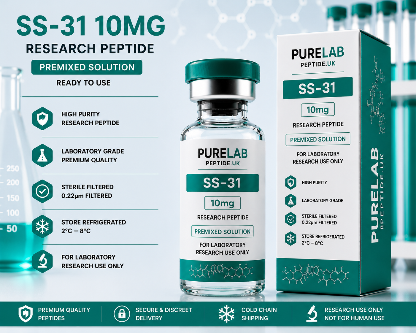 SS-31 10mg Research Peptide , buy SS-31 UK, SS-31 10mg UK, SS-31 research peptide, buy SS-31 peptide, SS-31 laboratory peptide, research peptides UK, laboratory research peptides UK, peptide supplier UK, peptide research compound, laboratory-grade peptide, high purity peptide, lyophilised peptide UK, freeze dried peptide, peptide research material, scientific peptide supplier, biotechnology research peptides, molecular biology peptide, receptor biology peptide, cellular biology peptide, peptide signalling research, peptide stability research, analytical laboratory peptide, peptide validation studies, research material supplier UK, peptide procurement UK, peptide sourcing UK, secure peptide ordering, peptide shipping UK, trusted peptide supplier, peptide distribution UK, peptide inventory UK, laboratory research products UK, peptide scientific studies, peptide analytical testing, research compound supplier UK, peptide laboratory catalogue, premium research peptides, peptide company UK, peptide supplier online, peptide logistics UK, laboratory storage guide, peptide handling procedures, peptide documentation UK, laboratory innovation UK, research laboratory systems, peptide warehouse UK, peptide purchasing platform, scientific laboratory supplier, analytical science supplier, professional laboratory supplier, research-grade peptides, peptide manufacturing UK, peptide laboratory technology, laboratory procurement UK, scientific product supplier, peptide commercial supplier, research inventory UK, laboratory quality management, peptide batch consistency, compound quality assurance, laboratory support products, peptide marketplace UK, laboratory reagent supplier, peptide preparation materials, research facility supplier, biotechnology supplier UK, scientific research materials, peptide laboratory services, peptide science products, advanced research peptides, peptide cold storage, research logistics UK, trusted scientific supplier, laboratory handling procedures, peptide research innovations, research chemical supplier UK, peptide laboratory standards, controlled laboratory compounds, peptide analytical compounds, peptide research technology, scientific laboratory resources, peptide laboratory quality, laboratory-grade research materials, premium laboratory solutions, peptide laboratory investigations, molecular pathway research, receptor interaction studies, peptide development materials, research laboratory inventory, laboratory compound supplier, peptide research company UK, peptide validation materials, scientific laboratory procurement, research preparation compounds, professional research chemicals, laboratory research chemicals, laboratory formulation supplier, peptide research marketplace, laboratory-grade scientific products, peptide supply chain UK, premium peptide products, peptide laboratory expertise, peptide product availability, laboratory operations supplier, analytical laboratory technology, peptide product supplier, UK laboratory marketplace, scientific procurement UK, research laboratory equipment, peptide distribution Europe, peptide supplier England, peptide supplier Scotland, peptide supplier Wales, peptide supplier Northern Ireland, peptide research catalogue, scientific laboratory products, laboratory scientific equipment, research laboratory materials, peptide research systems, peptide support materials, trusted UK peptide supplier, peptide product sourcing, premium research supplier, laboratory-grade peptide products, professional laboratory consumables, laboratory preparation products, peptide analytical solutions, research development materials.