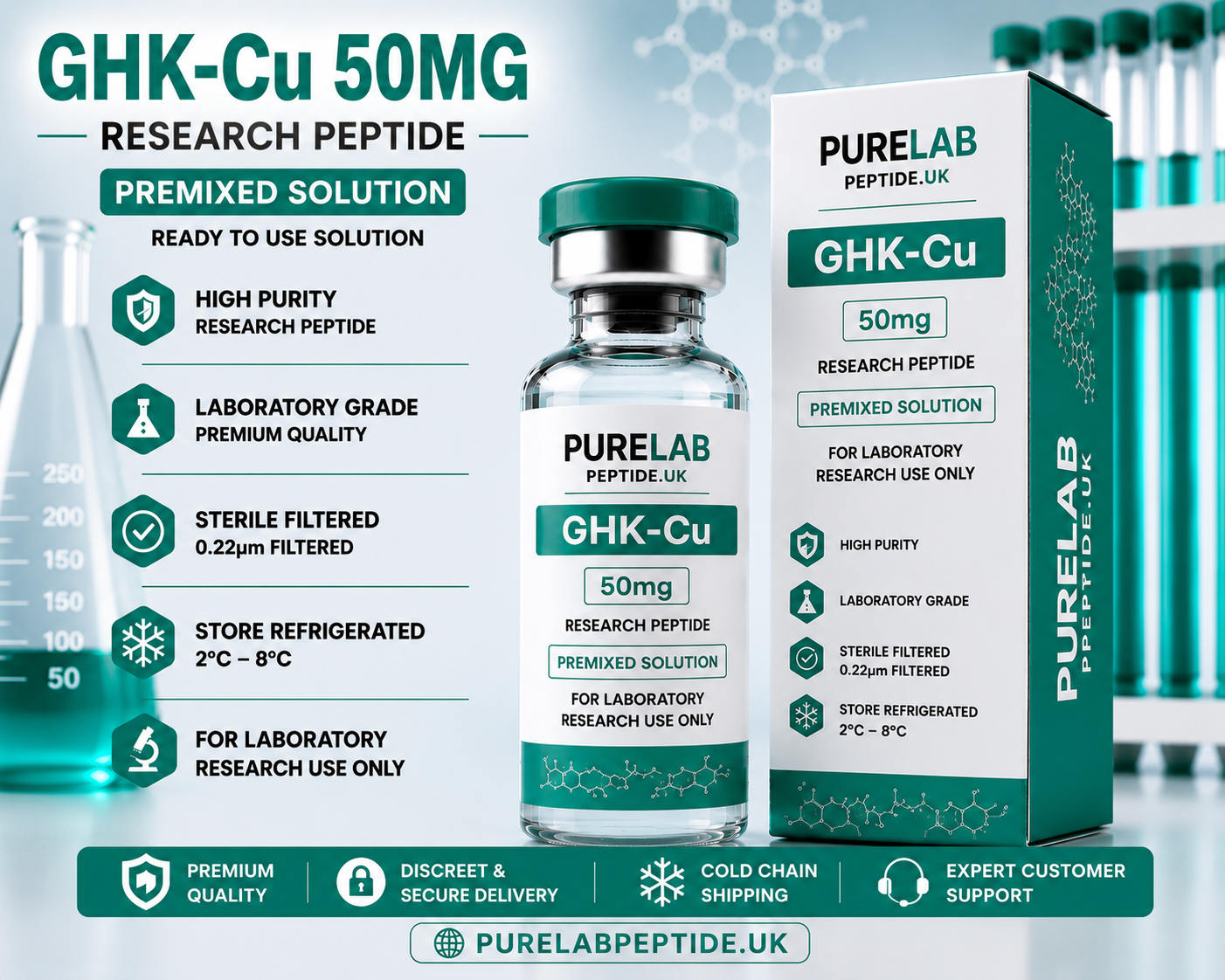 GHK-Cu 50mg Research Peptide, buy GHK-Cu UK, GHK-Cu 50mg UK, GHK-Cu research peptide, buy GHK-Cu peptide, copper peptide UK, copper tripeptide research, GHK copper peptide supplier, GHK-Cu laboratory peptide, research peptides UK, laboratory research peptides UK, peptide supplier UK, peptide research compound, laboratory-grade peptide, high purity peptide, lyophilised peptide UK, freeze dried peptide, peptide research material, scientific peptide supplier, biotechnology research peptides, molecular biology peptide, receptor biology peptide, cellular biology peptide, copper peptide research, extracellular matrix peptide, protein expression research, peptide signalling research, peptide stability research, analytical laboratory peptide, peptide validation studies, research material supplier UK, peptide procurement UK, peptide sourcing UK, secure peptide ordering, peptide shipping UK, trusted peptide supplier, peptide distribution UK, peptide inventory UK, laboratory research products UK, peptide scientific studies, peptide analytical testing, research compound supplier UK, peptide laboratory catalogue, premium research peptides, peptide company UK, peptide supplier online, peptide logistics UK, laboratory storage guide, peptide handling procedures, peptide documentation UK, laboratory innovation UK, research laboratory systems, peptide warehouse UK, peptide purchasing platform, scientific laboratory supplier, analytical science supplier, professional laboratory supplier, research-grade peptides, peptide manufacturing UK, peptide laboratory technology, laboratory procurement UK, scientific product supplier, peptide commercial supplier, research inventory UK, laboratory quality management, peptide batch consistency, compound quality assurance, laboratory support products, peptide marketplace UK, laboratory reagent supplier, peptide preparation materials, research facility supplier, biotechnology supplier UK, scientific research materials, peptide laboratory services, peptide science products, advanced research peptides, peptide cold storage, research logistics UK, trusted scientific supplier, laboratory handling procedures, peptide research innovations, research chemical supplier UK, peptide laboratory standards, controlled laboratory compounds, peptide analytical compounds, peptide research technology, scientific laboratory resources, peptide laboratory quality, laboratory-grade research materials, premium laboratory solutions, peptide laboratory investigations, molecular pathway research, receptor interaction studies, peptide development materials, research laboratory inventory, laboratory compound supplier, peptide research company UK, peptide validation materials, scientific laboratory procurement, research preparation compounds, professional research chemicals, laboratory research chemicals, laboratory formulation supplier, peptide research marketplace, laboratory-grade scientific products, peptide supply chain UK, premium peptide products, peptide laboratory expertise, peptide product availability, laboratory operations supplier, analytical laboratory technology, peptide product supplier, UK laboratory marketplace, scientific procurement UK, research laboratory equipment, peptide distribution Europe, peptide supplier England, peptide supplier Scotland, peptide supplier Wales, peptide supplier Northern Ireland, peptide research catalogue, scientific laboratory products, laboratory scientific equipment, research laboratory materials, peptide research systems, peptide support materials, trusted UK peptide supplier, peptide product sourcing, premium research supplier, laboratory-grade peptide products, professional laboratory consumables, laboratory preparation products, peptide analytical solutions, research development materials.