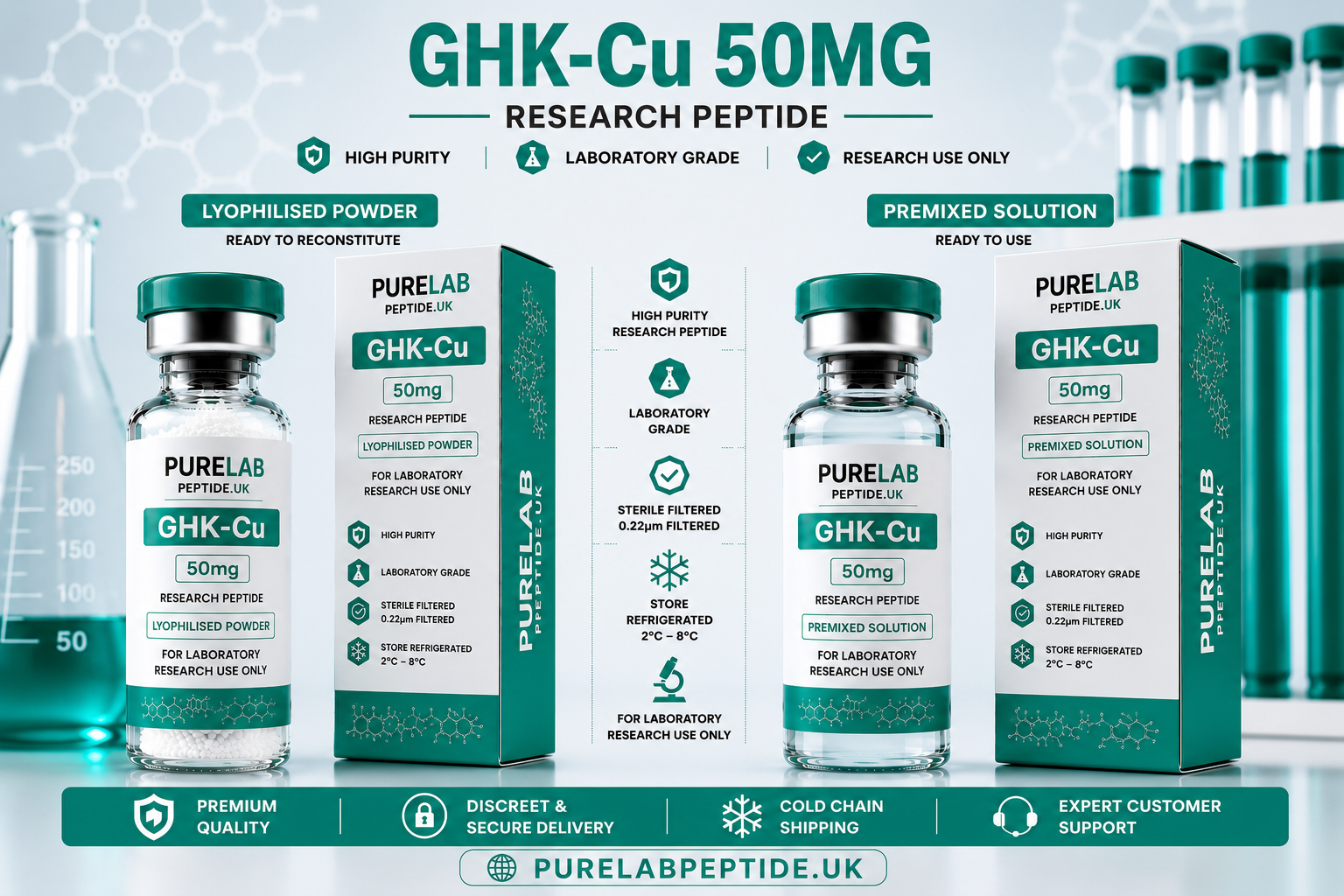 GHK-Cu 50mg Research Peptide, buy GHK-Cu UK, GHK-Cu 50mg UK, GHK-Cu research peptide, buy GHK-Cu peptide, copper peptide UK, copper tripeptide research, GHK copper peptide supplier, GHK-Cu laboratory peptide, research peptides UK, laboratory research peptides UK, peptide supplier UK, peptide research compound, laboratory-grade peptide, high purity peptide, lyophilised peptide UK, freeze dried peptide, peptide research material, scientific peptide supplier, biotechnology research peptides, molecular biology peptide, receptor biology peptide, cellular biology peptide, copper peptide research, extracellular matrix peptide, protein expression research, peptide signalling research, peptide stability research, analytical laboratory peptide, peptide validation studies, research material supplier UK, peptide procurement UK, peptide sourcing UK, secure peptide ordering, peptide shipping UK, trusted peptide supplier, peptide distribution UK, peptide inventory UK, laboratory research products UK, peptide scientific studies, peptide analytical testing, research compound supplier UK, peptide laboratory catalogue, premium research peptides, peptide company UK, peptide supplier online, peptide logistics UK, laboratory storage guide, peptide handling procedures, peptide documentation UK, laboratory innovation UK, research laboratory systems, peptide warehouse UK, peptide purchasing platform, scientific laboratory supplier, analytical science supplier, professional laboratory supplier, research-grade peptides, peptide manufacturing UK, peptide laboratory technology, laboratory procurement UK, scientific product supplier, peptide commercial supplier, research inventory UK, laboratory quality management, peptide batch consistency, compound quality assurance, laboratory support products, peptide marketplace UK, laboratory reagent supplier, peptide preparation materials, research facility supplier, biotechnology supplier UK, scientific research materials, peptide laboratory services, peptide science products, advanced research peptides, peptide cold storage, research logistics UK, trusted scientific supplier, laboratory handling procedures, peptide research innovations, research chemical supplier UK, peptide laboratory standards, controlled laboratory compounds, peptide analytical compounds, peptide research technology, scientific laboratory resources, peptide laboratory quality, laboratory-grade research materials, premium laboratory solutions, peptide laboratory investigations, molecular pathway research, receptor interaction studies, peptide development materials, research laboratory inventory, laboratory compound supplier, peptide research company UK, peptide validation materials, scientific laboratory procurement, research preparation compounds, professional research chemicals, laboratory research chemicals, laboratory formulation supplier, peptide research marketplace, laboratory-grade scientific products, peptide supply chain UK, premium peptide products, peptide laboratory expertise, peptide product availability, laboratory operations supplier, analytical laboratory technology, peptide product supplier, UK laboratory marketplace, scientific procurement UK, research laboratory equipment, peptide distribution Europe, peptide supplier England, peptide supplier Scotland, peptide supplier Wales, peptide supplier Northern Ireland, peptide research catalogue, scientific laboratory products, laboratory scientific equipment, research laboratory materials, peptide research systems, peptide support materials, trusted UK peptide supplier, peptide product sourcing, premium research supplier, laboratory-grade peptide products, professional laboratory consumables, laboratory preparation products, peptide analytical solutions, research development materials.