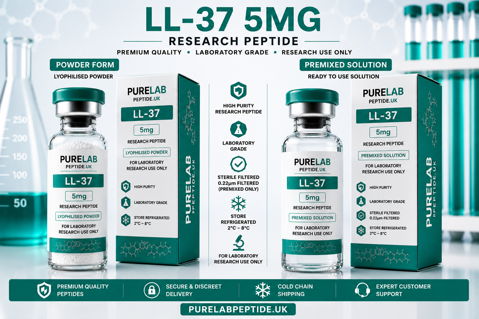 LL-37 5mg Research Peptide, buy LL-37 UK, LL-37 5mg UK, LL-37 research peptide, buy LL-37 peptide, LL-37 laboratory peptide, research peptides UK, laboratory research peptides UK, peptide supplier UK, peptide research compound, laboratory-grade peptide, high purity peptide, lyophilised peptide UK, freeze dried peptide, peptide research material, scientific peptide supplier, biotechnology research peptides, molecular biology peptide, receptor biology peptide, cellular biology peptide, peptide signalling research, peptide stability research, analytical laboratory peptide, peptide validation studies, research material supplier UK, peptide procurement UK, peptide sourcing UK, secure peptide ordering, peptide shipping UK, trusted peptide supplier, peptide distribution UK, peptide inventory UK, laboratory research products UK, peptide scientific studies, peptide analytical testing, research compound supplier UK, peptide laboratory catalogue, premium research peptides, peptide company UK, peptide supplier online, peptide logistics UK, laboratory storage guide, peptide handling procedures, peptide documentation UK, laboratory innovation UK, research laboratory systems, peptide warehouse UK, peptide purchasing platform, scientific laboratory supplier, analytical science supplier, professional laboratory supplier, research-grade peptides, peptide manufacturing UK, peptide laboratory technology, laboratory procurement UK, scientific product supplier, peptide commercial supplier, research inventory UK, laboratory quality management, peptide batch consistency, compound quality assurance, laboratory support products, peptide marketplace UK, laboratory reagent supplier, peptide preparation materials, research facility supplier, biotechnology supplier UK, scientific research materials, peptide laboratory services, peptide science products, advanced research peptides, peptide cold storage, research logistics UK, trusted scientific supplier, laboratory handling procedures, peptide research innovations, research chemical supplier UK, peptide laboratory standards, controlled laboratory compounds, peptide analytical compounds, peptide research technology, scientific laboratory resources, peptide laboratory quality, laboratory-grade research materials, premium laboratory solutions, peptide laboratory investigations, molecular pathway research, receptor interaction studies, peptide development materials, research laboratory inventory, laboratory compound supplier, peptide research company UK, peptide validation materials, scientific laboratory procurement, research preparation compounds, professional research chemicals, laboratory research chemicals, laboratory formulation supplier, peptide research marketplace, laboratory-grade scientific products, peptide supply chain UK, premium peptide products, peptide laboratory expertise, peptide product availability, laboratory operations supplier, analytical laboratory technology, peptide product supplier, UK laboratory marketplace, scientific procurement UK, research laboratory equipment, peptide distribution Europe, peptide supplier England, peptide supplier Scotland, peptide supplier Wales, peptide supplier Northern Ireland, peptide research catalogue, scientific laboratory products, laboratory scientific equipment, research laboratory materials, peptide research systems, peptide support materials, trusted UK peptide supplier, peptide product sourcing, premium research supplier, laboratory-grade peptide products, professional laboratory consumables, laboratory preparation products, peptide analytical solutions, research development materials.