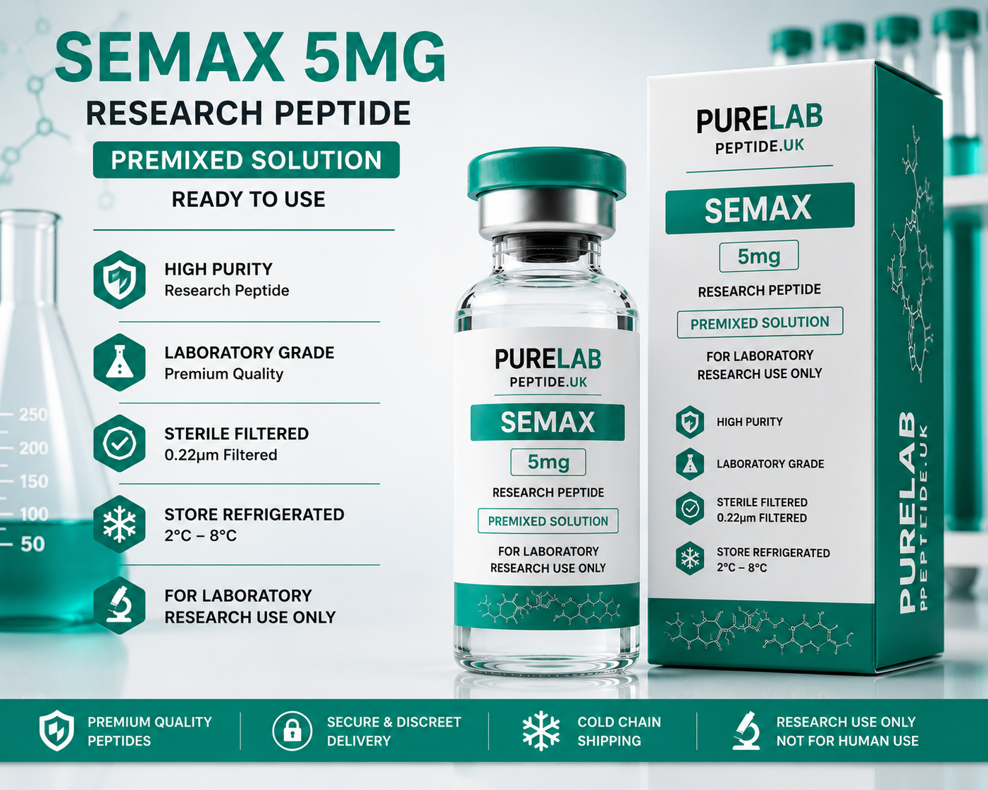 Semax 5mg Research Peptide, buy Semax UK, Semax 5mg UK, Semax research peptide, buy Semax peptide, Semax laboratory peptide, research peptides UK, laboratory research peptides UK, peptide supplier UK, peptide research compound, laboratory-grade peptide, high purity peptide, lyophilised peptide UK, freeze dried peptide, peptide research material, scientific peptide supplier, biotechnology research peptides, molecular biology peptide, receptor biology peptide, cellular biology peptide, peptide signalling research, peptide stability research, analytical laboratory peptide, peptide validation studies, research material supplier UK, peptide procurement UK, peptide sourcing UK, secure peptide ordering, peptide shipping UK, trusted peptide supplier, peptide distribution UK, peptide inventory UK, laboratory research products UK, peptide scientific studies, peptide analytical testing, research compound supplier UK, peptide laboratory catalogue, premium research peptides, peptide company UK, peptide supplier online, peptide logistics UK, laboratory storage guide, peptide handling procedures, peptide documentation UK, laboratory innovation UK, research laboratory systems, peptide warehouse UK, peptide purchasing platform, scientific laboratory supplier, analytical science supplier, professional laboratory supplier, research-grade peptides, peptide manufacturing UK, peptide laboratory technology, laboratory procurement UK, scientific product supplier, peptide commercial supplier, research inventory UK, laboratory quality management, peptide batch consistency, compound quality assurance, laboratory support products, peptide marketplace UK, laboratory reagent supplier, peptide preparation materials, research facility supplier, biotechnology supplier UK, scientific research materials, peptide laboratory services, peptide science products, advanced research peptides, peptide cold storage, research logistics UK, trusted scientific supplier, laboratory handling procedures, peptide research innovations, research chemical supplier UK, peptide laboratory standards, controlled laboratory compounds, peptide analytical compounds, peptide research technology, scientific laboratory resources, peptide laboratory quality, laboratory-grade research materials, premium laboratory solutions, peptide laboratory investigations, molecular pathway research, receptor interaction studies, peptide development materials, research laboratory inventory, laboratory compound supplier, peptide research company UK, peptide validation materials, scientific laboratory procurement, research preparation compounds, professional research chemicals, laboratory research chemicals, laboratory formulation supplier, peptide research marketplace, laboratory-grade scientific products, peptide supply chain UK, premium peptide products, peptide laboratory expertise, peptide product availability, laboratory operations supplier, analytical laboratory technology, peptide product supplier, UK laboratory marketplace, scientific procurement UK, research laboratory equipment, peptide distribution Europe, peptide supplier England, peptide supplier Scotland, peptide supplier Wales, peptide supplier Northern Ireland, peptide research catalogue, scientific laboratory products, laboratory scientific equipment, research laboratory materials, peptide research systems, peptide support materials, trusted UK peptide supplier, peptide product sourcing, premium research supplier, laboratory-grade peptide products, professional laboratory consumables, laboratory preparation products, peptide analytical solutions, research development materials.