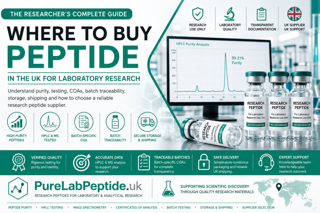 where to buy peptides, where to buy peptides UK, buy peptides for research, buy research peptides UK, peptide supplier UK, peptide suppliers UK, UK peptide supplier, research peptide supplier, research peptides UK, peptide laboratory UK, laboratory peptides UK, peptide research UK, high purity research peptides, peptide purity testing, peptide HPLC testing, HPLC peptide analysis, peptide mass spectrometry, peptide MS testing, peptide Certificate of Analysis, peptide COA, peptide COA UK, batch tested peptides, batch specific peptide COA, peptide batch testing, peptide quality testing, peptide analytical testing, peptide supplier testing, third party tested peptides, research peptide quality, synthetic peptides UK, peptide synthesis UK, peptide synthesis laboratory, custom peptide synthesis UK, laboratory research peptides, peptides for scientific research, peptides for analytical research, research grade peptides UK, peptide procurement UK, peptide research supplier UK, peptide storage UK, peptide shipping UK, peptide delivery UK, peptide supplier comparison, how to choose a peptide supplier, best peptide supplier for research, how to buy research peptides, peptide laboratory supplier, peptide analytical documentation, peptide chromatogram, HPLC chromatogram peptide, peptide molecular identity, peptide purity analysis, peptide batch traceability